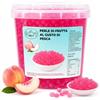 Generico Bubble Tea Popping Boba 3 Kg - Perle di Frutta Scoppiettanti - Topping per Bubble Tea, Frozen Yogurt, Cocktail e Dessert (PESCA)