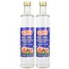 Chtoura Garden - Acqua di rose orientali ideale per cuocere e cucinare - Acqua fiorita per aromatizzare piatti dolci, prodotti da forno e bevande, in set da 2 bottiglie di vetro da 500 ml