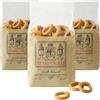 Terre Dei Trulli Taralli Pugliesi Integrali con olio Extravergine D'oliva - 3 Confezioni Da 250g | Taralli Artigianali Per Uno Snack Veloce E Gustoso | Snack Salati