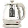 Girmi BL41 Bollitore+Tisaniera, 1100W, 1L, Caraffa Graduata in Vetro, Filtro Smontabile INOX, Sistema di Sicurezza anti-surriscaldamento, Base con rotazione 360 ° con avvolgicavo