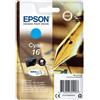 Epson Cartuccia d'inchiostro, ciano, Epson DURABrite Ultra, 3,1 ml, fino a 165 pagine, per WorkForce WF-2010W, WF-2510WF, WF-2520NF, WF-2530WF, WF-2540WF