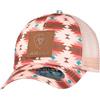 Ariat Cappellino a coda di cavallo con toppa in pelle con stampa sud-occidentale, rosa, taglia unica