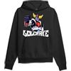 ARTIST MARKET Felpa Cappuccio UFO Robot Goldrake - Unisex Nero Ver.1 (IT, Testo, XXL, Regular, Regular, Standard, Nero)