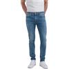 gas Jeans Skinny Fit Blue Denim STR 10 1/2 Oz Sax Zip Rev 351450030789 Blu