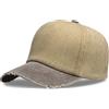 MESU Berretto da baseball vintage unisex bicolore pigmentato cappelli da sole cappelli sportivi per golf all'aperto tennis, Caffè + cachi, Taglia unica