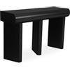 Menzzo Consolle Mezade - 2 cassetti - Nero - L120 x P40 x H78 cm - Piedi obliqui Design - Mobile ingresso moderno