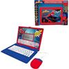 Lexibook, Spiderman, Computer Portatile Educativo Bilingue Inglese e Francese, 164 Attività, Matematica, Giochi di Logica, Modalità Musica, Schermo LCD, Rosso/Blu, JC601SPi1LXB