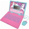 Lexibook, Computer educativo Bilingue Francese/Inglese Unicorno - Giocattolo per Bambini con 124 Attività per Imparare Lingue, Matematica, JC598UNIi1LXB