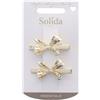 Solida Haarclips Metall gold Fermacapelli 2 pz.