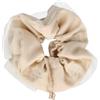 PARSA Beauty Scrunchie con ricamo, beige Elastico per capelli 1 pz.