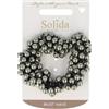 Solida Elastico per capelli perle grigie Elastico per capelli 1 pz.