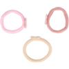 PARSA Beauty Haargummi Schmetterling, beige, rosa Elastico per capelli 3 pz.