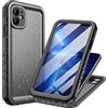 Cozycase Cover Per iPhone 11 Impermeabile (2m Anticaduta/Anti Urto) - 360 Integrale Militare Rigida Armor/Case, Custodia Subacquea Waterproof Antipolvere con Protezione/Copri Fotocamera/Schermo-Nero