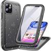 Cozycase Cover Per iPhone 11 Pro Impermeabile Antiurto - 360 Gradi Militare Rigida Armor【2m Anticaduta/Anti Urto】 Custodia Subacquea Waterproof Antipolvere con Protezione/Copri Fotocamera/Schermo-Nero