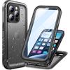 Cozycase Cover per iPhone 15 Pro Impermeabile Antiurto - Custodia Subacquea Waterproof Antipolvere 360 Gradi Completa 15Pro Case Militare Protettiva Resistente con Protezione Fotocamera/Schermo