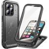 Cozycase Cover per iPhone 15 Pro Max Impermeabile Antiurto - Custodia Subacquea Waterproof Antipolvere 360 Gradi Completa Militare 15 promax Case Resistente con Protezione Fotocamera/Schermo Nero