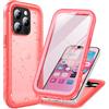 Cozycase Cover TOP Antiurto IP68 Impermeabile Per iPhone 15 Pro Max Militare Resistente 360 Integrale Subacquea Antipolvere Rugged Custodia Anti Urto Doppia Waterproof Case Per iPhone 15 Pro Max, Rosa