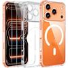 Yohii 3 in 1 Magnetica Cover per iPhone 17 Pro con 2 Pezzi Vetro Temperato [Protezione Fotocamera] Compatibile con Mag-Safe, Custodia Antiurto di Livello Militare, Trasparente