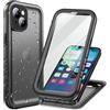 Cozycase Cover Per iPhone 13 Mini Impermeabile Antiurto - 360 Integrale Rigida Armor/Case【2m Anticaduta】 Custodia Subacquea Waterproof Antipolvere con Protezione/Copri Fotocamera/Schermo