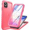 Cozycase Cover Per iPhone 11 Impermeabile Antiurto Rosa - 360 Integrale Militare Rigida Armor/Case【2m Anticaduta/Anti Urto】 Custodia Subacquea Waterproof Antipolvere -Rosa