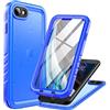 Cozycase Cover Per iPhone SE 2022/2020 8 7 SE2 SE3 Impermeabile Antiurto - 360 Integrale Militare Rigida Armor 【2m Anticaduta】 Custodia Subacquea Waterproof Antipolvere con Protezione Fotocamera