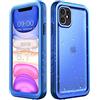 Cozycase Cover Impermeabile Antiurto Per iPhone 11 - Militare 360 Gradi Indistruttibile 【IP68 Waterproof】 Custodia Subacquea Anticaduta Antishock Antigraffio Antipolvere Antiscivolo Integrale - Blu