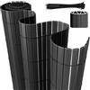 Eulenke Canniccio in PVC Paravista Giardino, 90 x 600 cm, Struttura Interna a W con doghe rinforzate, Schermo per Privacy per Recinzione Giardino terrazza, Antracite