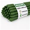 MOHOME Bastoncini Supporto Piante Rampicanti Set 10 Cannette Acciaio Plastificato Bastone 1,8 Ø x 240 cm Tutore Verde Giardino Orto Pomodori Melenzane
