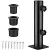 BORDEAG Supporto Per Ombrellone, Supporto Quadrato Per Ombrellone Da Tavolo, Tubi Per Ombrellone Da Giardino Con Anello Riduttore In 3 Pezzi (48/38/32 Mm), Per Ombrellone Da Patio Per Balcone, Terrazza