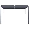 Habitat et Jardin Pergola bioclimatica addossata Windsor con led - 3 x 4 m - Antracite