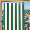 Byour3 - Tende Impermeabili per Esterno con Anelli in Metallo A Caduta Antimuffa - Tende Laterali Gazebo Oscuranti Tenda Parasole Terrazzo Balcone Tela Solare Frangivista (Righe Verde, L.320x272H)