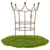 Der-Porzellan-Laden Supporto decorativo per piante in metallo, con corona, resistente alle intemperie, 60 x 50 cm, ideale per giardino e terrazza