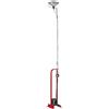 FLOS Toio Led Lampada Da Pavimento H.158/195 cm a luce indiretta con asta regolabile in acciaio Rosso