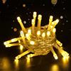 cshare Luci LED Batteria, 3M/9.8Ft 30LED Catena Luminosa con timer (6 ore ON | 18 ore OFF) è a batteria per camera, patio, Halloween, Natale, decorazione interna| bianco caldo