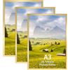 Hoikwo Cornice A3,Cornice Dorata in PVC, Set di 3,Decorazione per Casa
