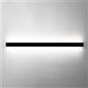 Generic Applique da Parete Nera a LED, Lampada da Parete lineare, Lunga Striscia, Applique Minimalista, Illuminazione da Parete per Interni, per Camera da Letto, Soggiorno, corridoio, Scale, Design Linea