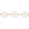 A2ZWORLD 3 Pezzi Faretto Led da Incasso CCT 9W 900lm, D118X30mm, Foro 90mm, 3 Colori 3000K 4200K 6500K Angolo 120° IP20