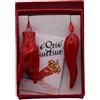 Generico Set Portafortuna Napoletano in Ceramica - Corno e corna- Maschera di Pulcinella e Corno Amuleti Scacciaguai Artigianali Fatti a Mano - Idea Regalo Napoli con Scatola (Corno + Corna)