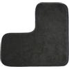 ANEELV Tappetino doccia angolare multifunzione antiscivolo a forma di L con base in microfibra, adatto per bagno, doccia, cucina, dimensioni interne 50 x 50 cm (nero)