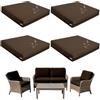 seokor Impermeabili Fodere per Seduta del Divano con Cerniera，50x50 55x45 60x60cm Esterno Copricuscini Rimovibili per Interni ed Esterni, Patio, Giardino Mobili in Rattan(Color5,50x50x5cm(4pcs))