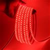 HEGEHE Striscia LED in silicone 24V [2M, Rosso], IP65 Impermeabile Flessibile, SMD2835, 120 LEDs/M Striscia LED Tagliabile CRI85+, Decorazione per casa e negozio - Alimentatore non incluso
