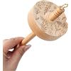 Generic Mandrino a goccia, mandrino a spirale in legno, kit per filatura a mano in lana per principianti