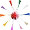 Butyeak Nappe Decorative Fatte a Mano, Nappa Decorativa, 100 Pezzi 13 cm Colorato Mini Nappe, Ottimo per Bigiotteria, Gioielli, fai da te, Segnalibri, Decorazioni per la Casa e Altro Ancora - 10 Colori