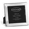 Edzard Cornice Salerno per foto 10 x 10 cm, argentata, antiossidante, retro in velluto - Portafoto da appoggiare