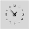 Giallobus - Orologio da Parete Adesivo Grande Float - Typos - Legno Mdf - Float ⌀ 60/80/110cm - 26 - Metal sheet - Orologio da parete moderno - Numeri adesivi 3d - Diametro variabile 60/80/100cm