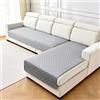 Luxvara Copridivano Impermeabile Copri Divano Antigraffio Gatto Cani, Coperta Universale con Supporto antiscivolo, a Forma di L, per Soggiorno, Disponibile in Diverse Dimensioni (Grigio, 90x160cm)