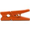 LWR CRAFTS Mini mollette in legno 15 colori 100 per confezione 1 2,5 cm (arancione)