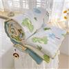 DOTBUY-SHOP Trapuntino Copriletto Estivo Primaverile, Animali Carini Trapunta Leggera, Cotone di Soia Copriletto Trapuntato per Letto Singolo, Letto Matrimoniale (Dinosauro,150x200cm)