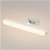 Yafido Lampada Ricaricabile USB Magnetica Luci da Specchio Luce da LED Bagno senza Fili per Truccarsi, 4000mAh Batteria Lampade Parete Trucco senza Fori IRC87 Bianco Caldo Naturale Freddo Toeletta