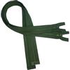 KGS Cerniere divisibili, chiusura lampo da 5 mm, in plastica per giacche, 2 pezzi per confezione (verde militare, 50 cm)